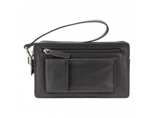 Барсетка мужская Visconti 18233 Wrist Bag (Black) - Royalbag