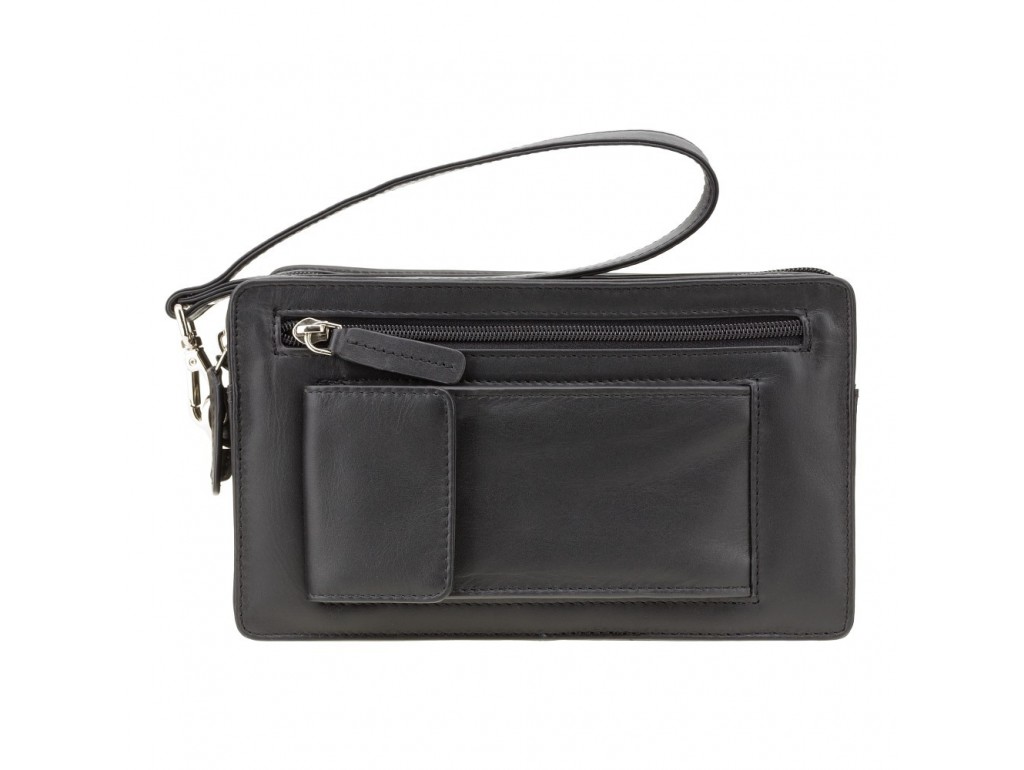 Барсетка мужская Visconti 18233 Wrist Bag (Black) - Royalbag Фото 1