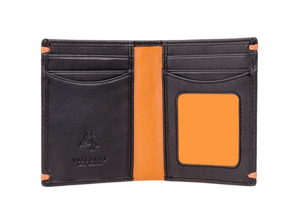 Кошелек мужской Visconti AP60 Thun (Black Orange) - Royalbag