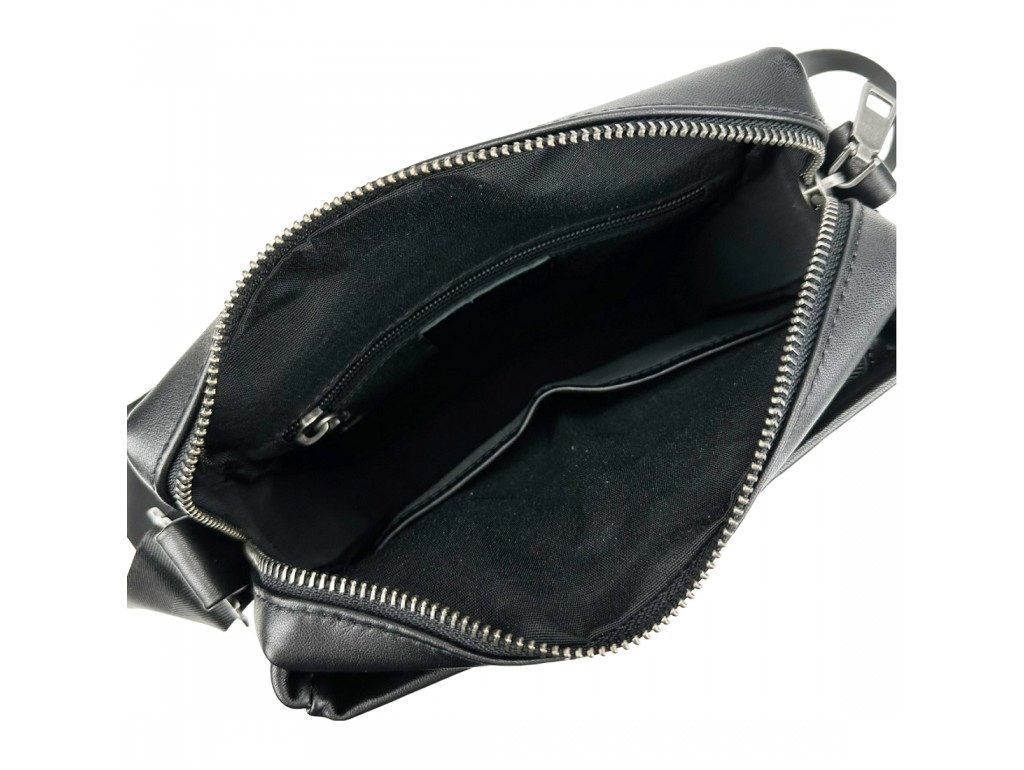 Сумка мужская кожаная черная Tiding Bag 1007A - Royalbag