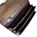 Портфель кожаный Desisan 2006-019 коричневый флотар - Royalbag Фото 4
