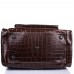 Сумка дорожная кожаная Desisan 506-119 коричневый кроко - Royalbag Фото 5