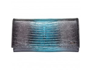 Кошелек женский кожаный Desisan 057-713 голубой лазер - Royalbag