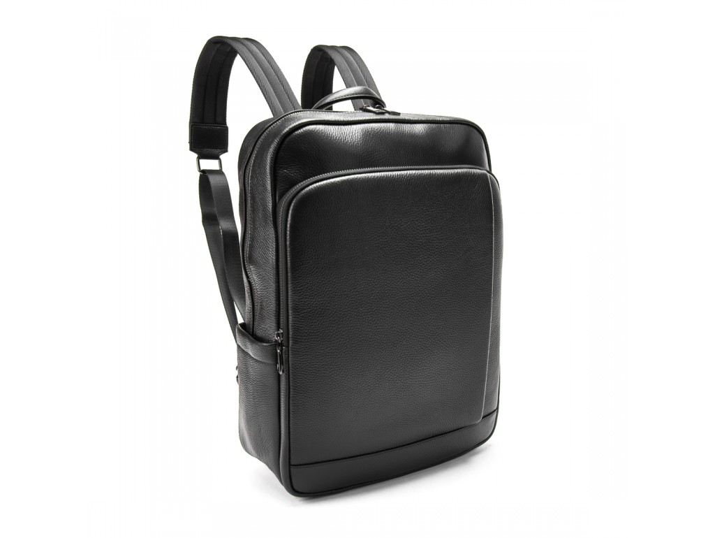 Шкіряний чорний рюкзак Tiding Bag A25F-8528-3A - Royalbag