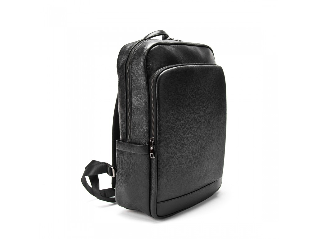 Кожаный черный рюкзак Tiding Bag A25F-8528-3A - Royalbag
