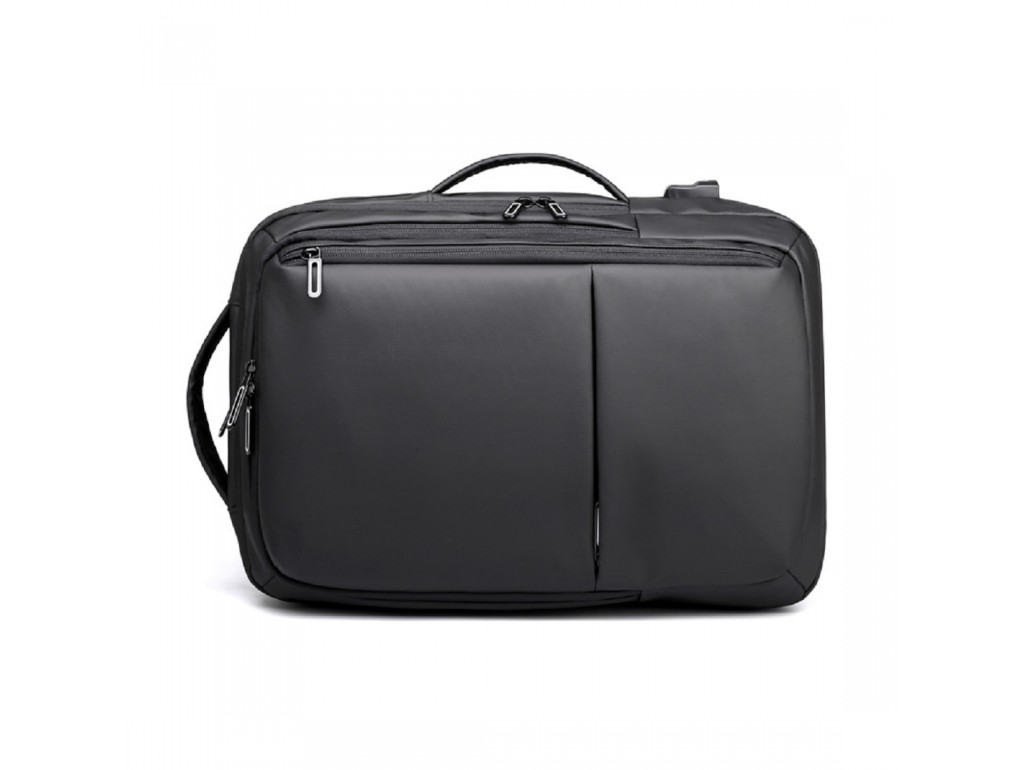 Большой текстильный черный рюкзак Confident ANT02-2021-2A - Royalbag