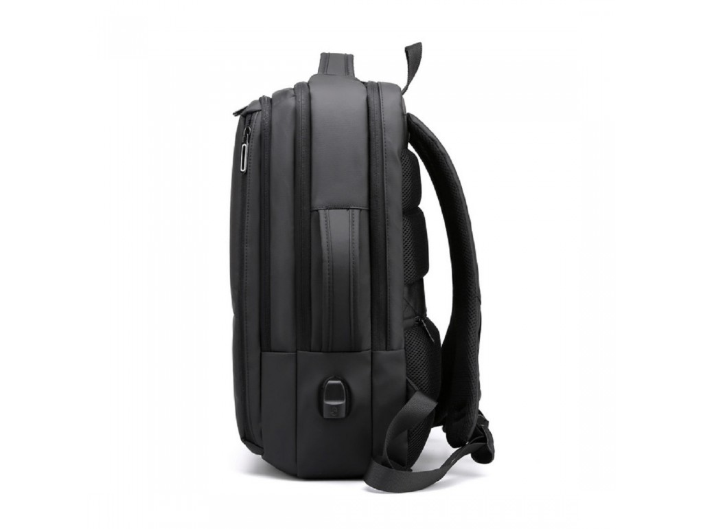Великий текстильний чорний рюкзак Confident ANT02-2021-2A - Royalbag