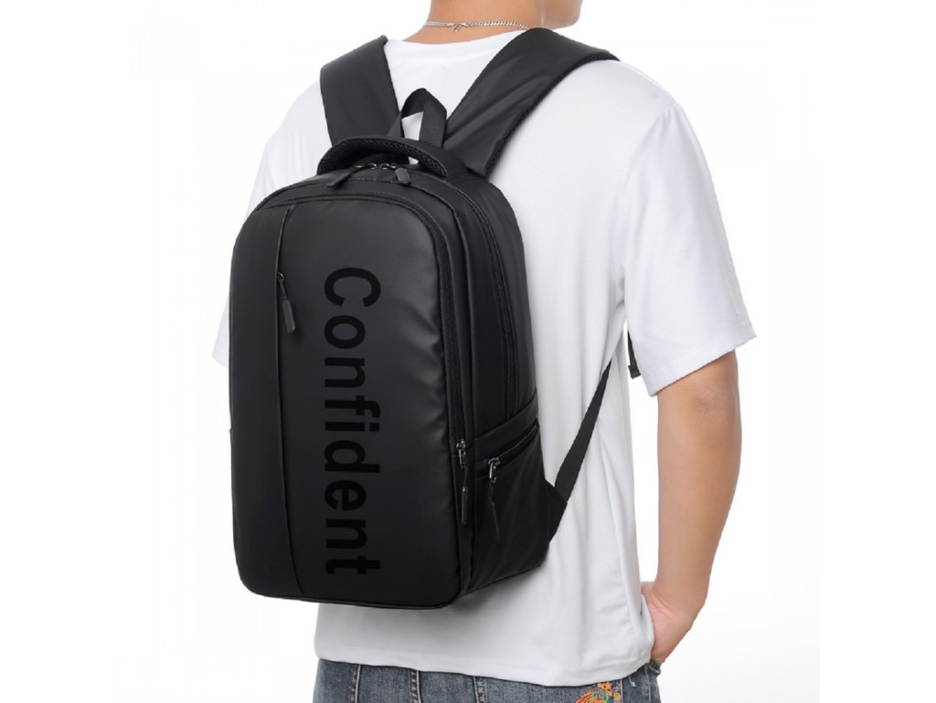 Текстильный мужской рюкзак на два отдела Confident AT01-T-8801-1A - Royalbag