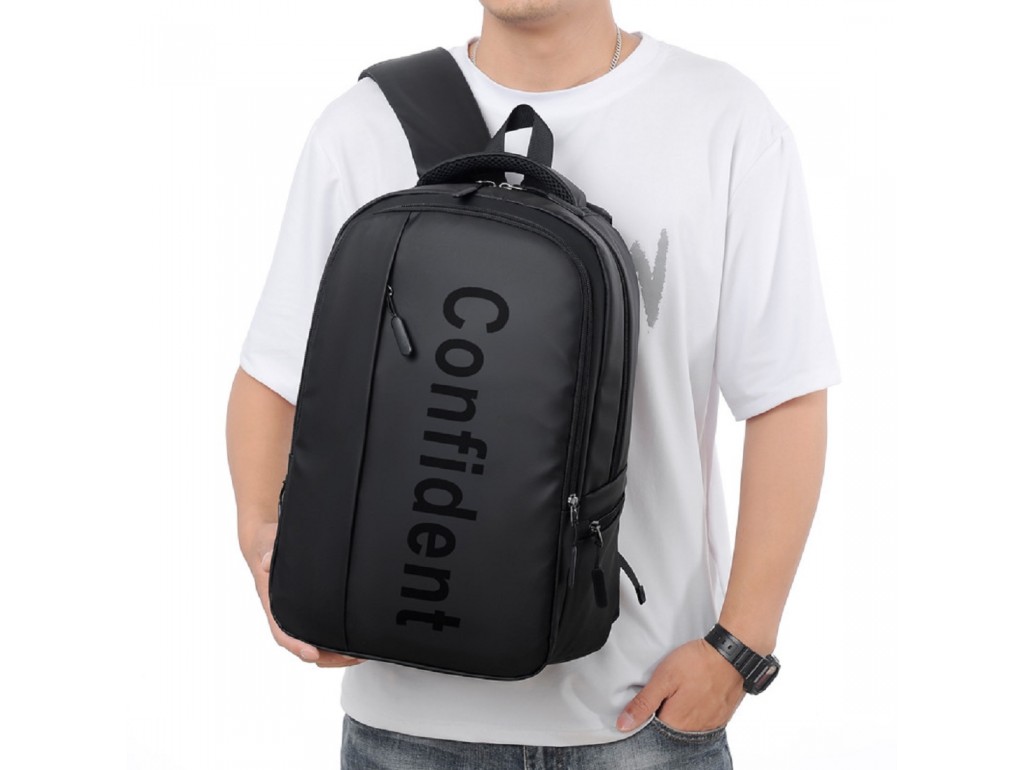 Текстильный мужской рюкзак на два отдела Confident AT01-T-8801-1A - Royalbag