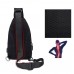 Сумка-слинг текстильная черного цвета Confident AT01-T-899-9A - Royalbag Фото 13
