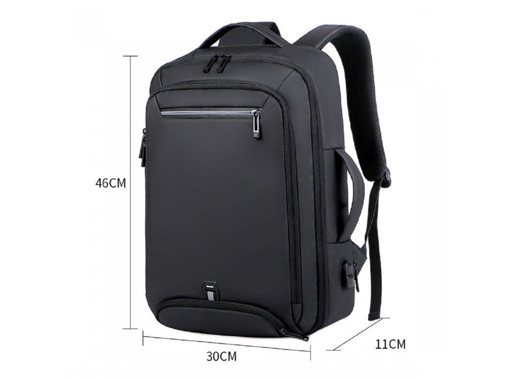 Текстильний чоловічий рюкзак на 2 відділи Confident AT04-T-5306A - Royalbag