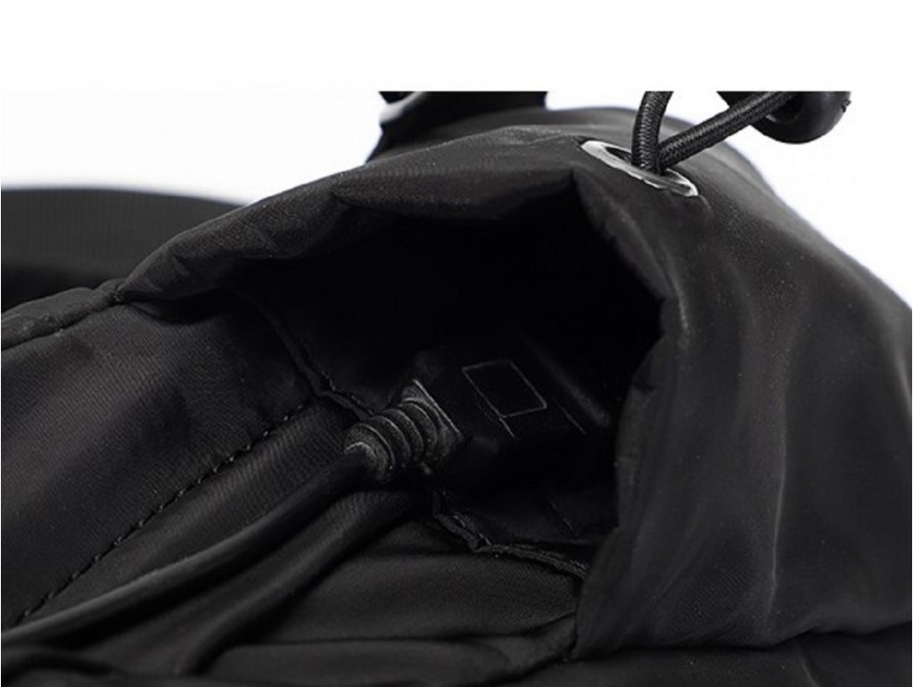 Сумка слінг текстильна чорного кольору Confident AT05-T-414A - Royalbag