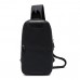 Классическая сумка-слинг черного цвета Confident AT05-T-438A - Royalbag Фото 4