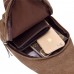 Мужская тканевая сумка-слинг коричневая Confident AT06-T-003C - Royalbag Фото 3