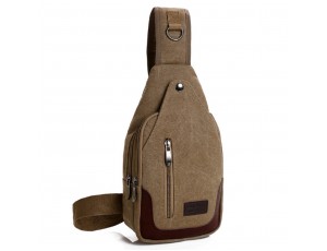 Рюкзак на одну шлейку коричневый Confident AT06-T-0658C - Royalbag