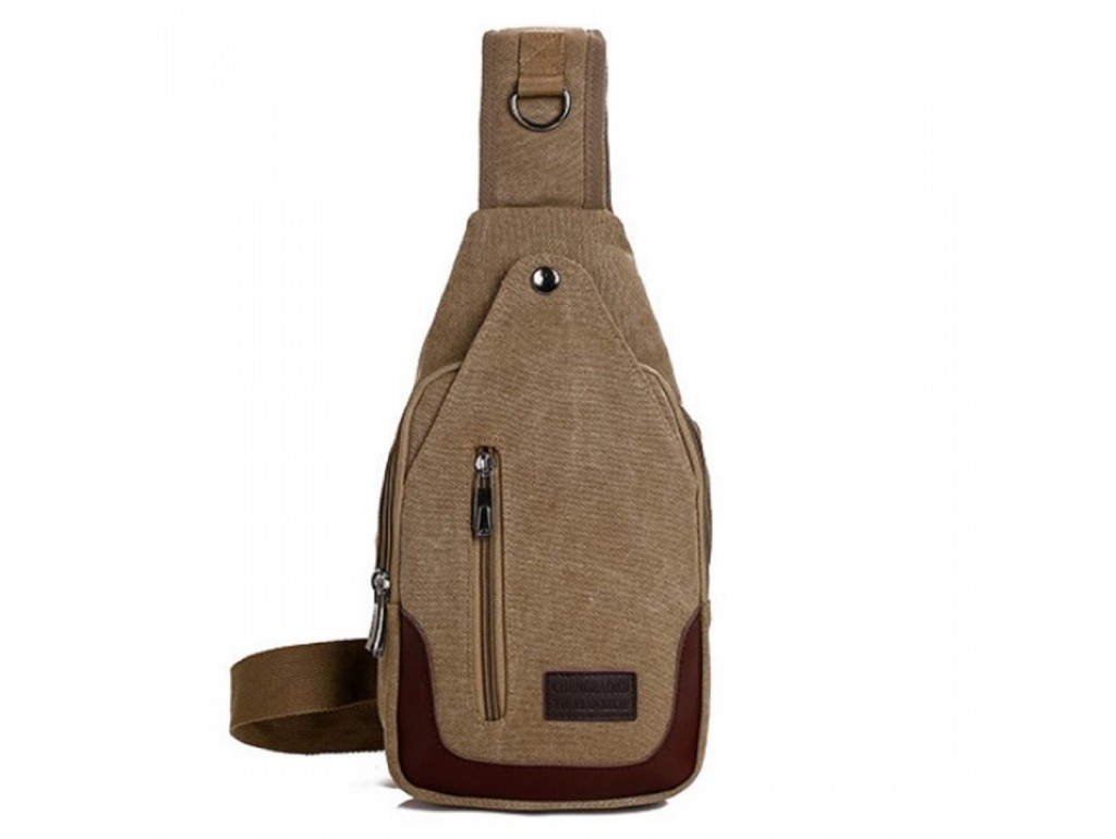 Рюкзак на одну шлейку коричневого кольору Confident AT06-T-0658C - Royalbag