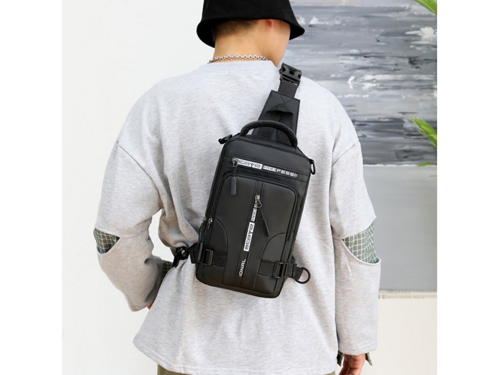 Мужская текстильная сумка слинг Confident AT06-T-1100-13A - Royalbag