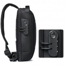 Мужской текстильный рюкзак на одно плечо Confident AT06-T-9530A - Royalbag