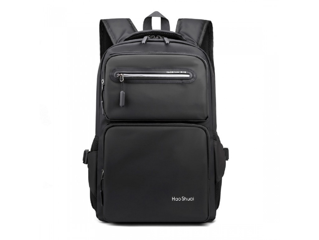 Текстильний чорний рюкзак Confident AT08-3408A - Royalbag Фото 1