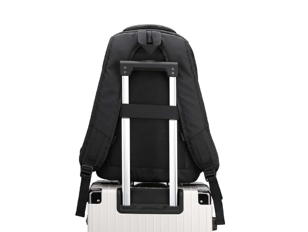 Текстильный черный рюкзак Confident AT08-3408A - Royalbag