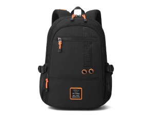 Великий текстильний чорний рюкзак Confident AT08-5607A - Royalbag