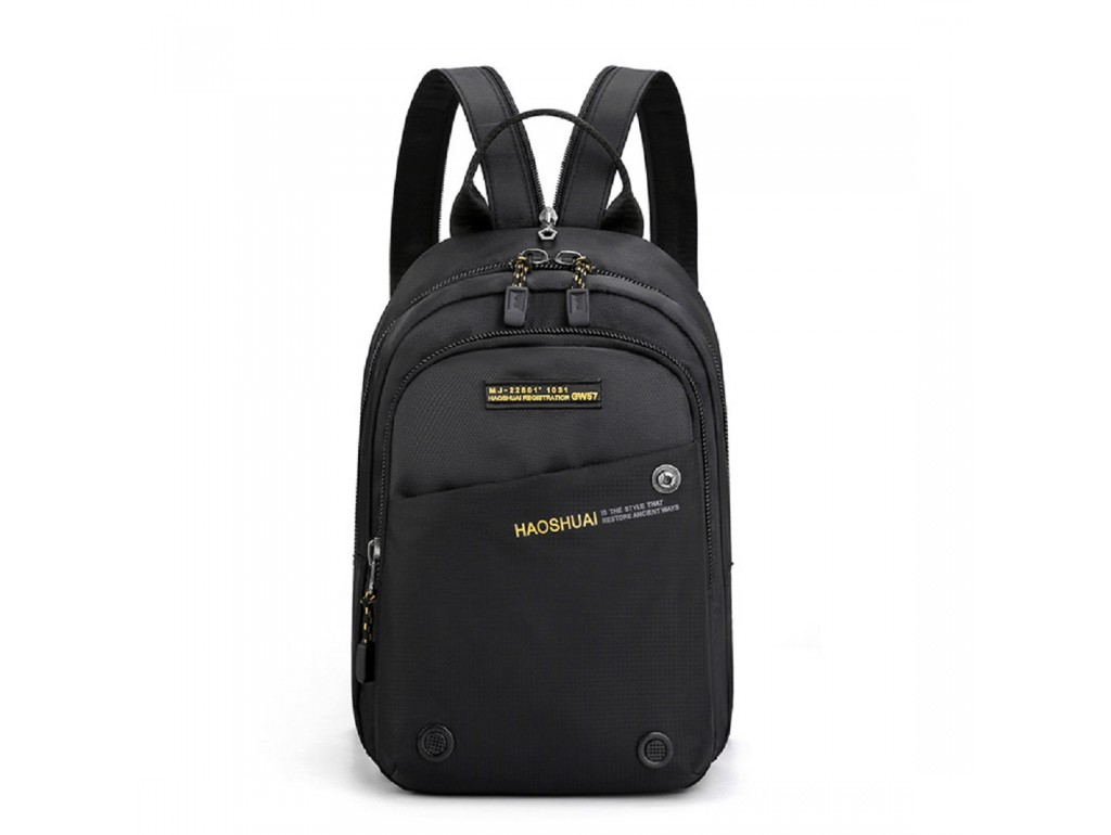 Вместительный текстильный черный рюкзак Confident AT08-6800A - Royalbag Фото 1