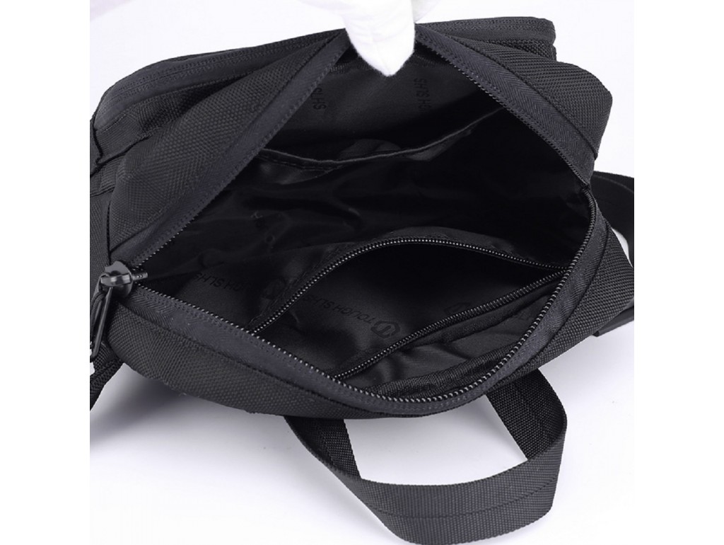 Мужская небольшая текстильная сумка Confident AT08-825A - Royalbag