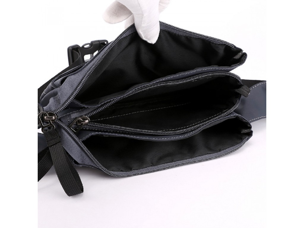 Компактная тканевая сумка на пояс Confident AT08-999-9A - Royalbag