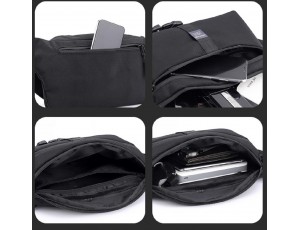Мужская текстильная поясная сумка Confident AT08-T-829A - Royalbag