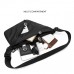 Стильная черная текстильная сумка на пояс Confident AT09-T-23343A - Royalbag Фото 8