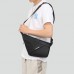 Стильная черная текстильная сумка на пояс Confident AT09-T-23343A - Royalbag Фото 9