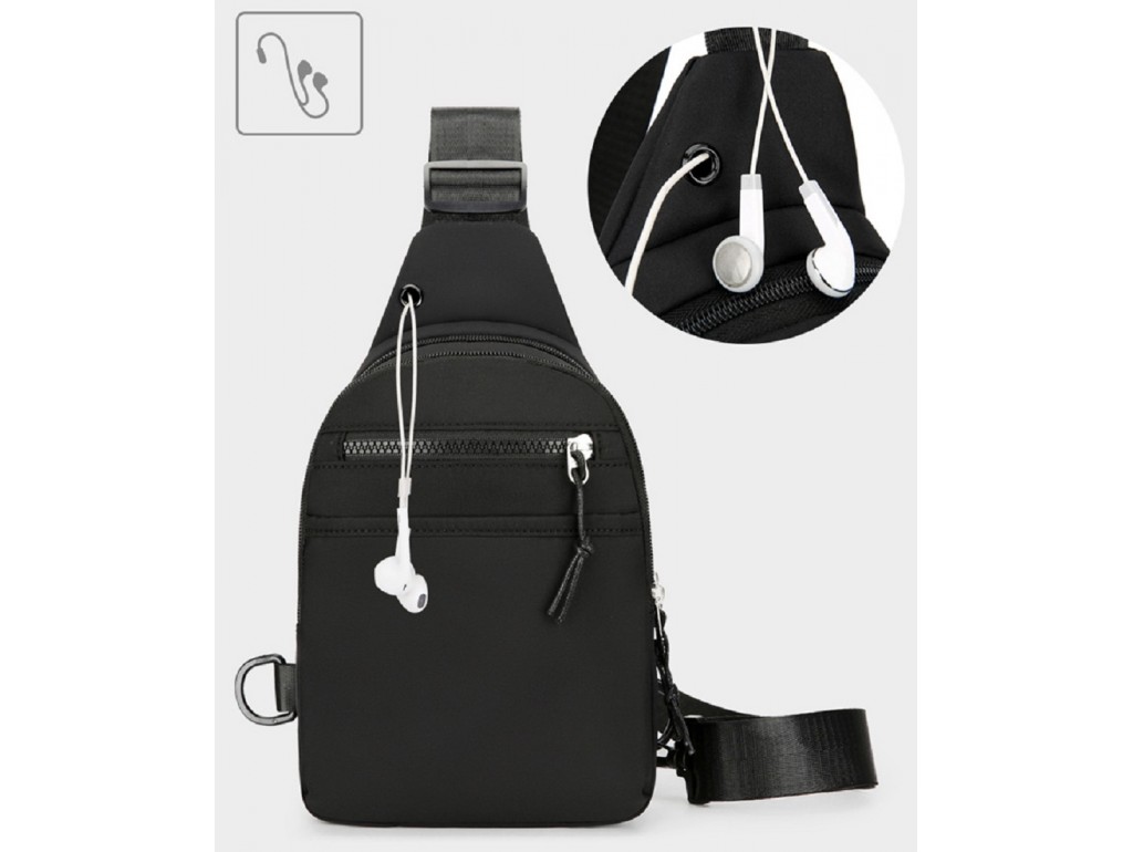 Мужская текстильная сумка слинг Confident ATN01-002A - Royalbag
