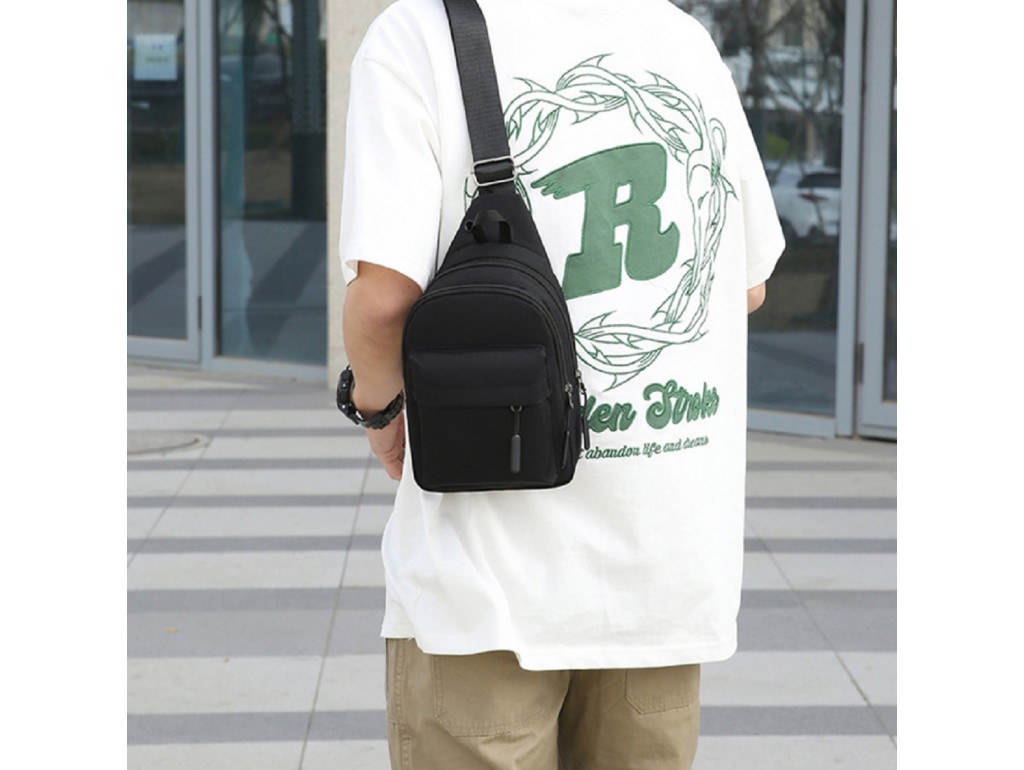 Мужская текстильная сумка слинг Confident ATN01-6-123A - Royalbag