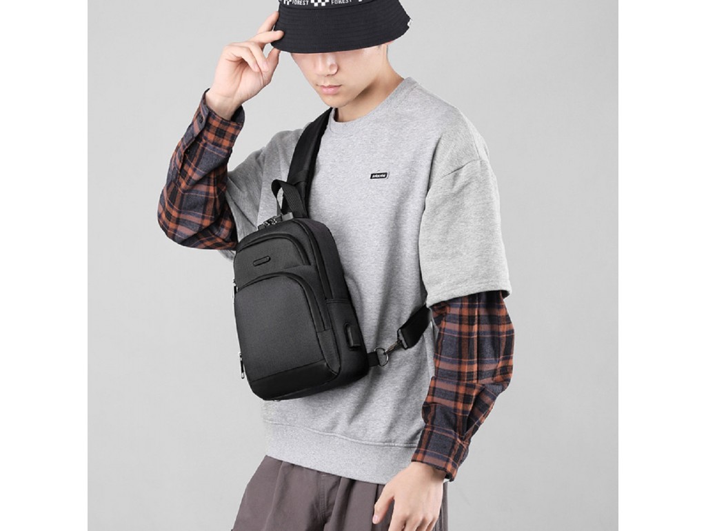 Удобная мужская сумка через плече Confident ATN01-T-X1353A - Royalbag
