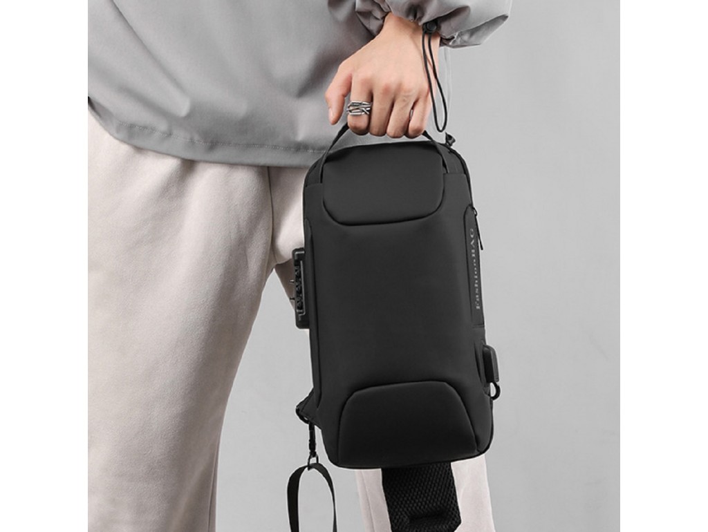 Мужская текстильная сумка-рюкзак Confident ATN01-T-X1661A - Royalbag