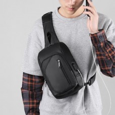 Каркасная сумка слинг черная Confident ATN01-T-X2032A - Royalbag