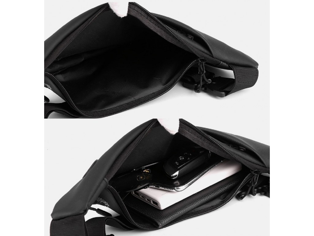Текстильна чоловіча сумка через плече Confident ATN02-6675A - Royalbag
