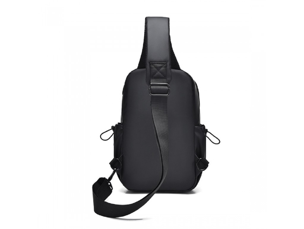 Текстильная сумка слинг черного цвета Confident ATN02-S039A - Royalbag