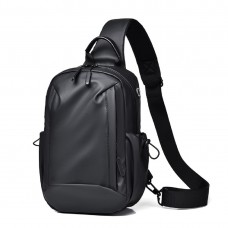 Текстильная сумка слинг черного цвета Confident ATN02-S039A - Royalbag Фото 2