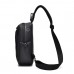 Текстильная сумка слинг черного цвета Confident ATN02-S039A - Royalbag Фото 9