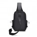 Текстильная сумка слинг черного цвета Confident ATN02-S039A - Royalbag Фото 8