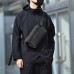 Текстильная сумка слинг черного цвета Confident ATN02-Z0344A - Royalbag Фото 3