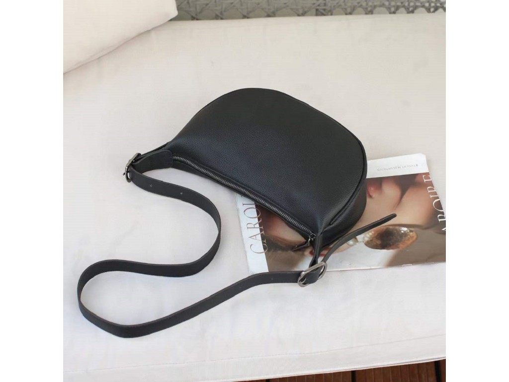 Женская черная маленькая сумка Olivia Leather B24-W-6599A - Royalbag
