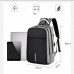 Текстильный большой серый мужской рюкзак для ноутбука Tiding Bag BPT01-CV-9006G - Royalbag Фото 9