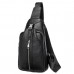 Сумка-слинг черная кожаная Tiding Bag F-A25F-5003A - Royalbag Фото 3