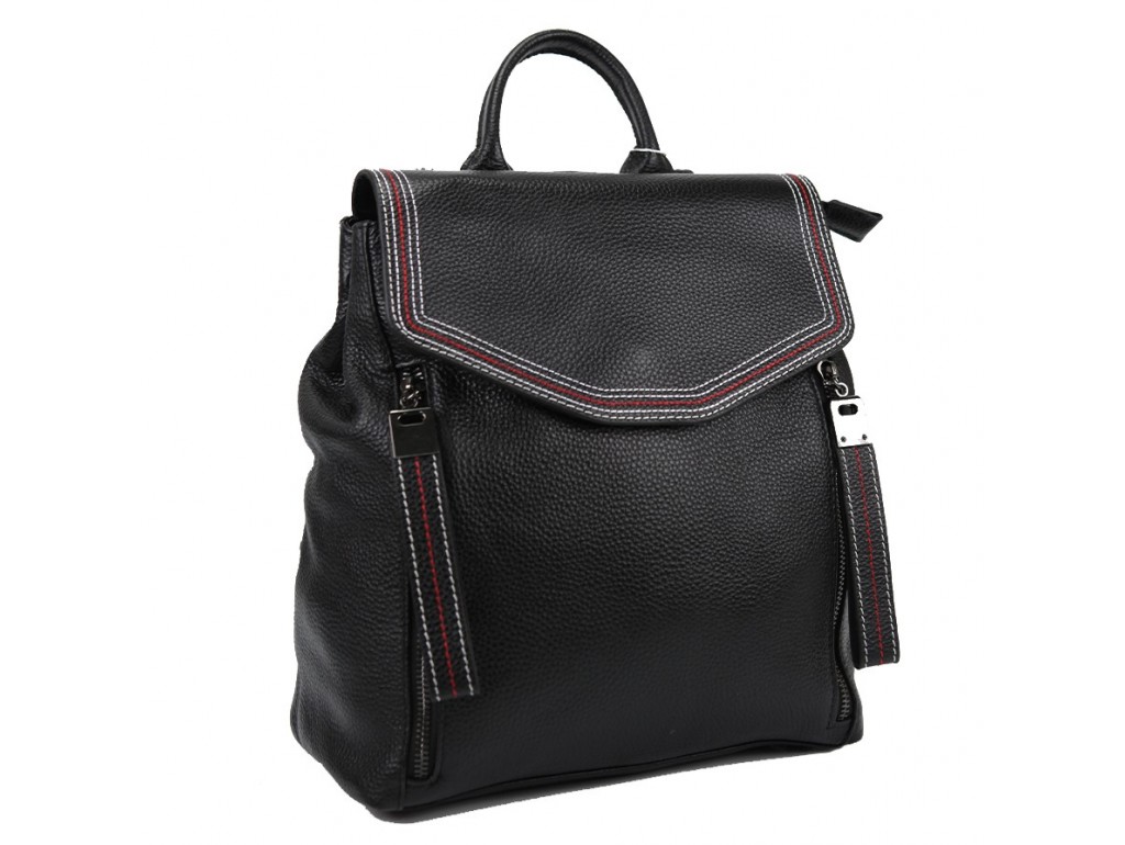 Женский кожаный рюкзак черного цвета F-A25F-FL-88805WA - Royalbag