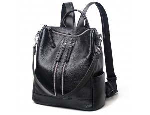 Жіночий чорний шкіряний рюкзак Olivia Leather F-FL-NWBP27-011A - Royalbag