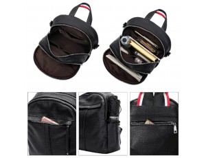 Женский кожаный черный рюкзак Olivia Leather F-FL-NWBP27-1138A - Royalbag