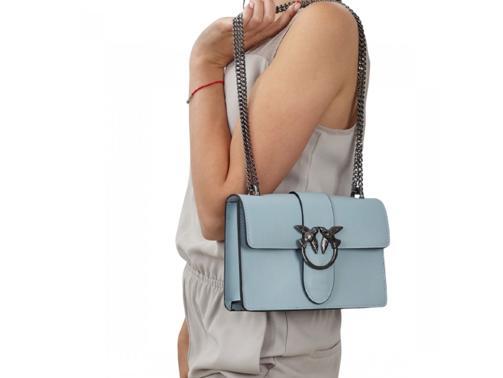 Женская классическая голубая сумочка Firenze Italy F-IT-054-11BL - Royalbag