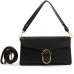 Женская черная маленькая сумка Firenze Italy F-IT-1012A - Royalbag Фото 4